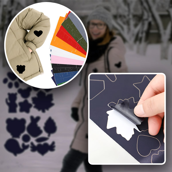 Toppe di riparazione in stoffa adesive (8x multi colori) | ZAKRPKA