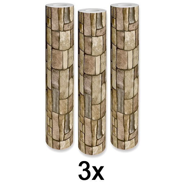 3x Carta da Parati 3D Elegante – Trasformazione Facile delle Pareti | WALLCORWRAP