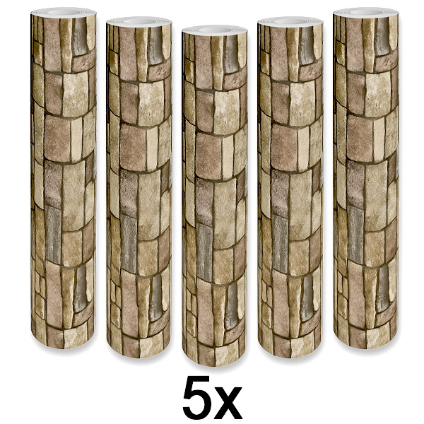 5x Carta da Parati 3D Elegante – Trasformazione Facile delle Pareti | WALLCORWRAP