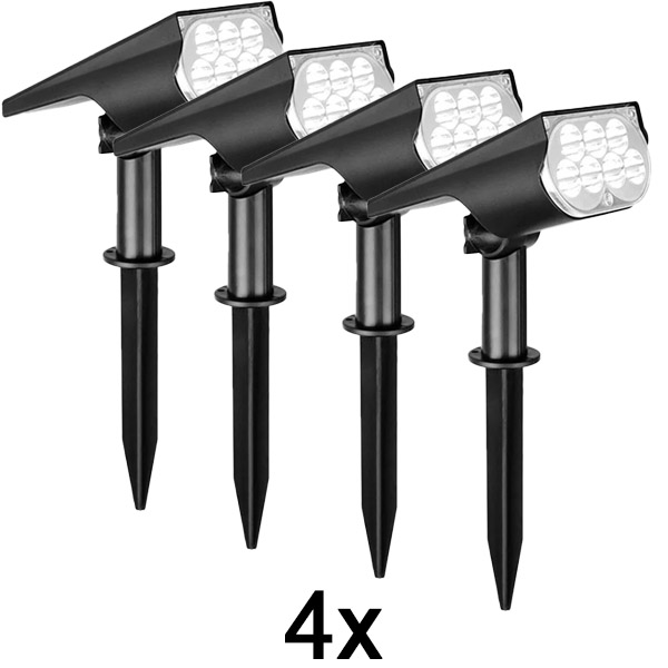4x Faretto solare da esterno | SPOTIKE