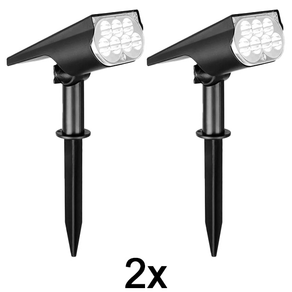 2x Faretto solare da esterno | SPOTIKE