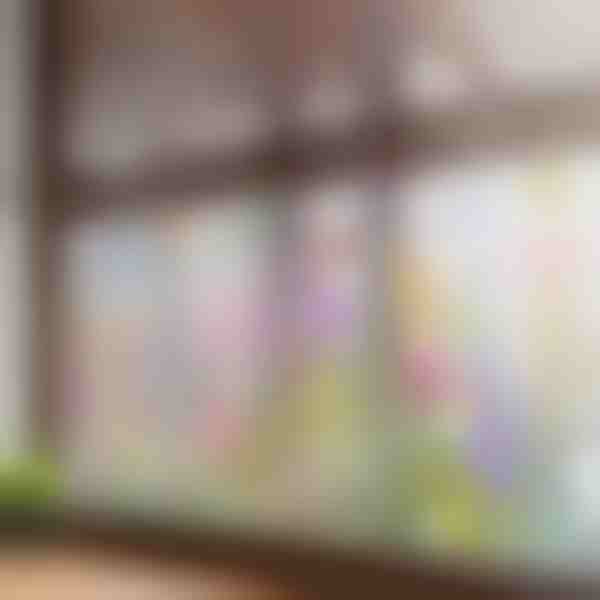 Adesivo floreale vivace per finestra | FLORASTIK