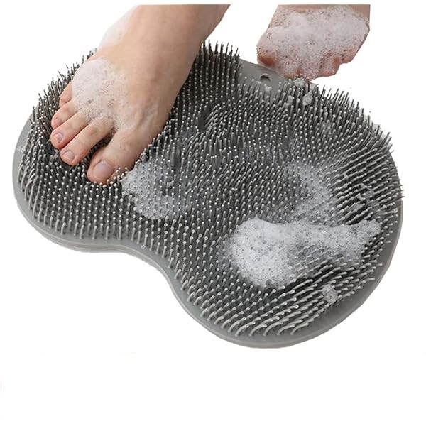 Spazzola esfoliante per piedi da doccia in silicone | SCRUBBIKO