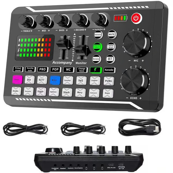 Mixer di scheda audio live - registrazione vocale ed effetti | DJREE