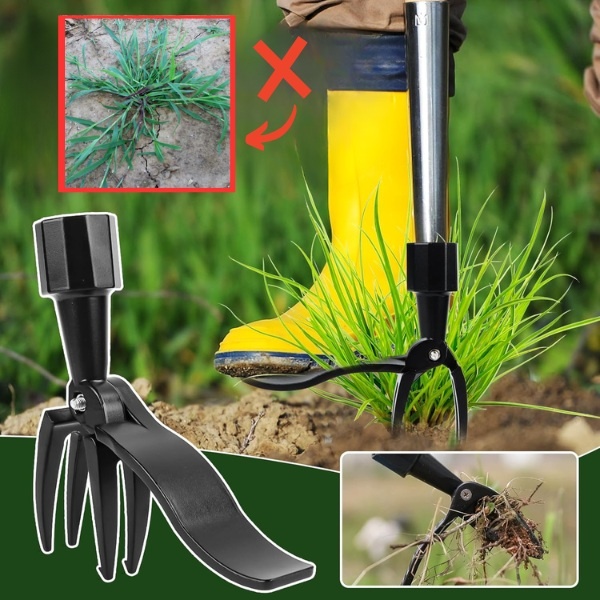 Estirpatore di erbacce con 4 artigli – alluminio, senza piegarsi, senza sostanze chimiche | ROOTNIK